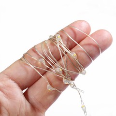 1-200PACK 6.6ft 20 LED Battery Operated Mini LED Copper Wire String Fairy Lights