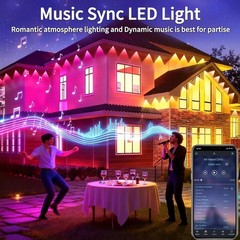 100FT RGB Outdoor Waterproof Smart LED Eaves & Roof Lights