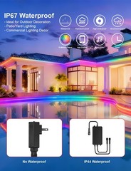 RGBIC LED Strip COB Outdoor 80ft Waterproof App Control