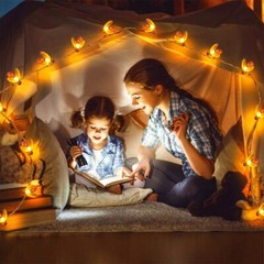 50 LED Solar Powered Bee String Lights Outdoor Yard Garden Decor Waterproof Lamp