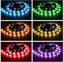 16.4ft Color Changing LED Strip Lights Kit – 44 Keys Remote, Modern Ambiance