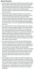 300FT Outdoor Lights with App/Remote Control Eaves Light, DIY LED Scenes Modes