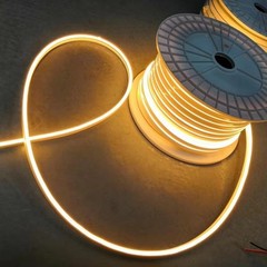 Warm White 3000K Led Strip 110V Soft Rope Light 8mm Width IP68 Outdoor Neon LED