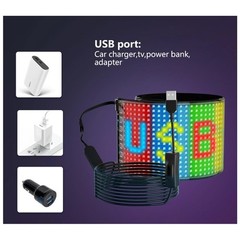 LED Matrix Pixel Panel USB 5V Flexible Addressable RGB Pattern Scrolling Display
