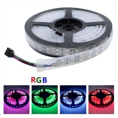 16.4Ft 5050 RGB 600LEDs IP68 Waterproof LED Strip Light Boat Car Underwater 12V