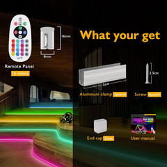 82Ft RGB Led Neon Rope Light, IP65 Waterproof Led Neon Strip with Brightbess Adj