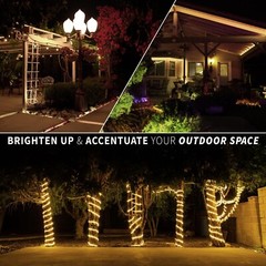 Warm White LED Rope Lights Outdoor Indoor Extendable Accent Party Deco Xmas Tree