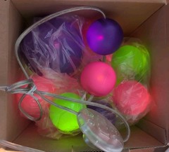 Rare Ikea Finfin Retro 15 Ball Garland String Light Lamp Julia Bernholtz 2012