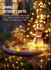 Outdoor Solar Fairy Lights String Copper Wire Waterproof Garden Decor 100/200LED