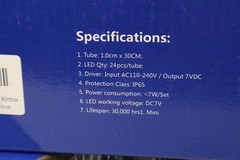 Lot 5x 30cm 24-Tube LED Meteor Shower Icicle Rain Drop String Christmas Lights