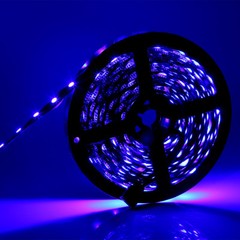 5pcs x 16.4ft 300leds RGB 5050 SMD LED Strip Light Lamp Black PCB Non-Waterproof
