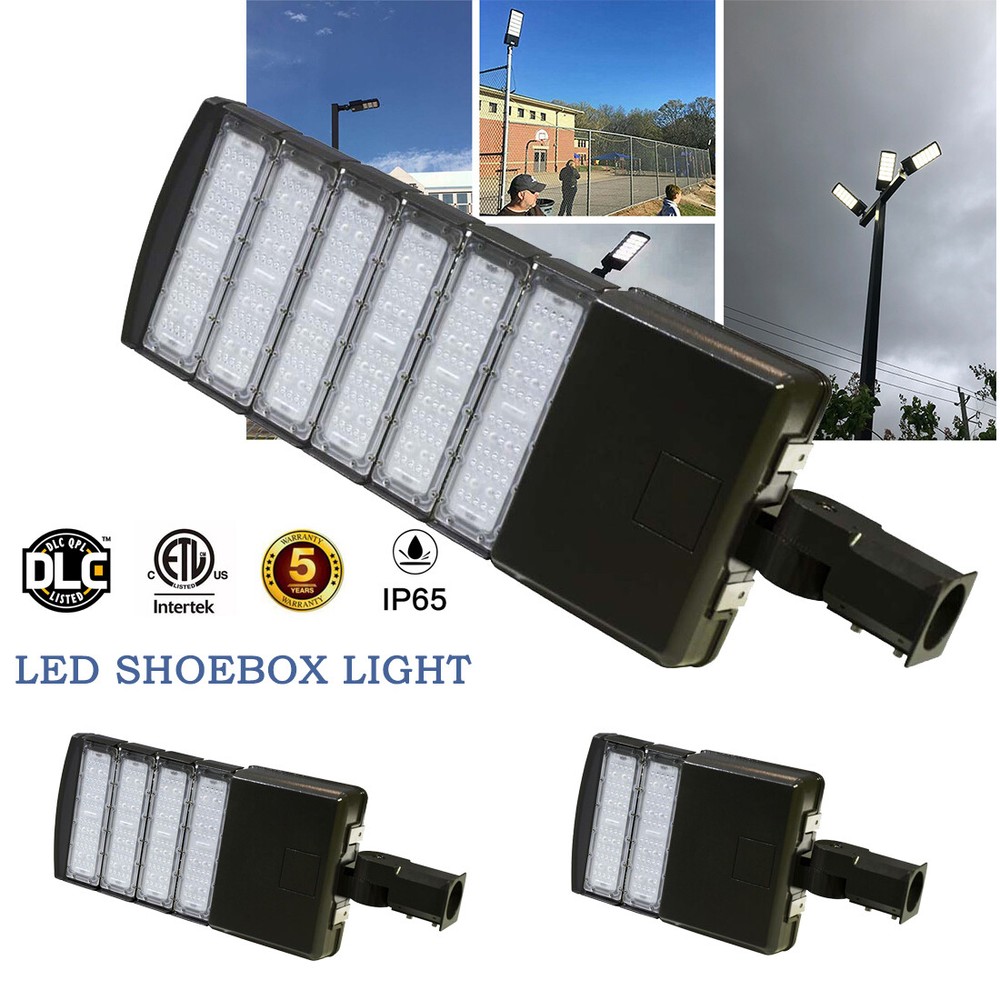 Led Parking Lot Pole Light Fixture 100W 200W 300W Commercial Shoebox Area Light