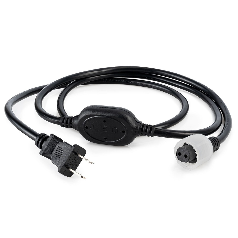5ft LED Rope Power Cord w/Connection Cap for 3/8″ LED Rope Lights up to 150ft
