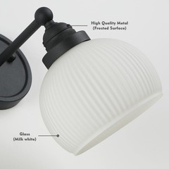 HEQIQEH Vintage Rechargeable Battery Operated Sconce Wall Lighting Remote