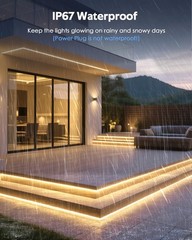 2M LED Strip Lights for Bedroom with Self-Adhesive AC 110V-120V Warm White 30…