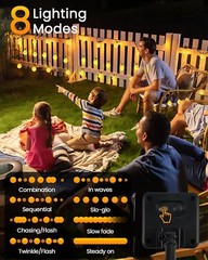 50 LED Solar String Lights Patio Party Yard Garden Wedding Waterproof Outdoor