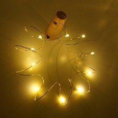 10 Pack Wine Bottle Lights with Cork 20 LEDs 6.6 Ft Fairy String Lights Battery