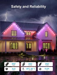 APPECK 50ft Track Kit for Permanent Outdoor Lights Pro C5106 13pc Black Aluminum