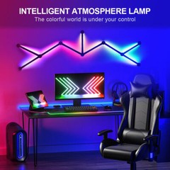 Smart Linkable LED Bar WiFi BT RGBW 44 Scene 6 Music, with Alexa Google Tuya
