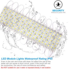 Super Bright IP65 Waterproof 5054 SMD 6 LED Module Light Sign Strip Lamp DC 12V