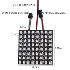 WS2812B LED Pixel Strip Light Advertising Display Panel Digital Flexible Screen