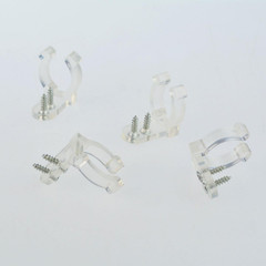 200pcs LED Rope Light Clips Holder with 400 PCS Screws, Clear PVC Rope Light Mou