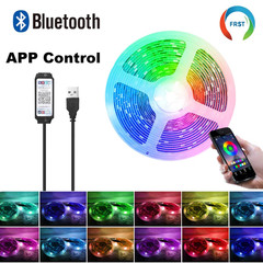 Color RGB 5050 LED Strip Bluetooth Tape Decor for Room LED 10m 15m 20m 30m PC TV