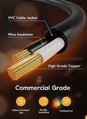 Outdoor-String-Lights-Patio-Lights, 100FT ST38 Shatterproof Dimmable –