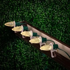 25 Pack C7 LED Outdoor Christmas Replacement Bulbs, C7/E12 Base