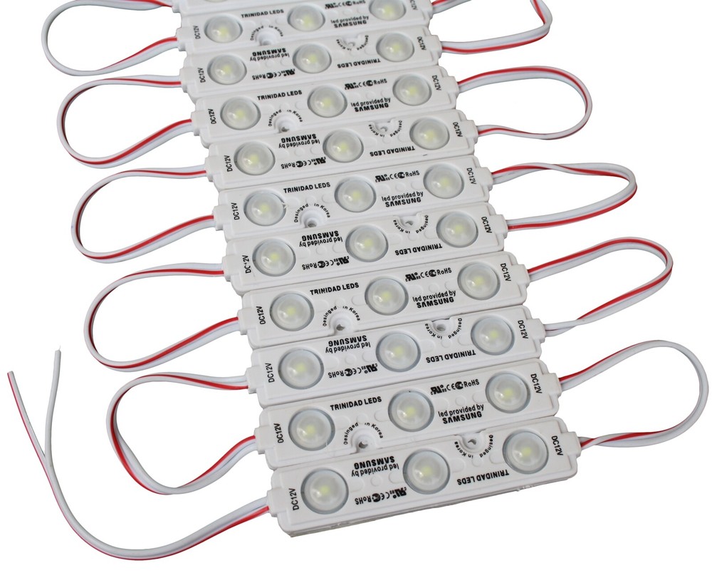 20x-100x 3 LED Samsung Chip Module 10000K White Travo 12V Advertising Lighting