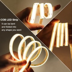 16.4ft 384LEDs/m Waterproof COB LED Strip Lights IP68 Outdoor Boat Cars Lighting