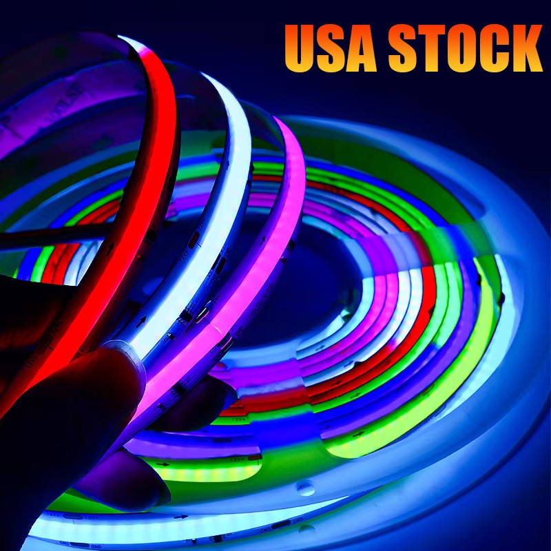 32.8ft RGBIC COB LED Strip Light Addressable WS2811 12V 24V LED Strip 720LEDS/M