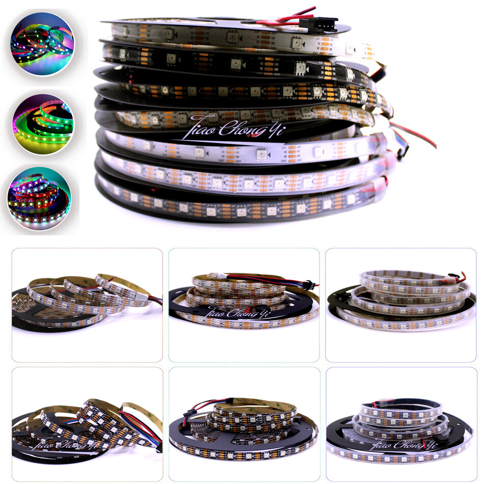 DC12V WS2815 RGB LED Strip Double Signal 30/60/144 Pixels Individual Addressable