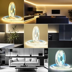 10/20/50/500m COB LED Strip 240LEDs/m No Need Driver 8mm PCB Width Flexible Tape