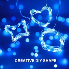 Energy Saving Blue Fairy Lights 6.5ft Battery Powered for Indoor Outdoor Use
