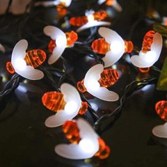 50 LED Solar Powered Bee String Lights Outdoor Yard Garden Decor Waterproof Lamp