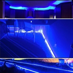 Super Bright Solar Rope Fairy Lights 100 LED Strip Outdoor Garden Landscape Lamp