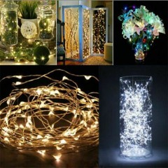 20/100/200 LED Battery Operated Copper Wire String Fairy Lights Decor W/ Remote