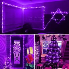 Solar Rope Lights Outdoor LED PVC Tube Fairy String Light For Garden Party Decor