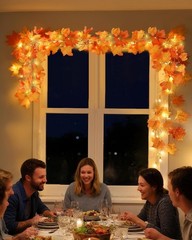 Versatile Fall Leaf String Lights – 3-Pack of 24.6ft 60 LED Decor for Holidays