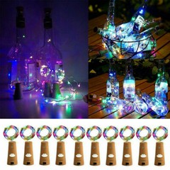 10 X Wine Bottle String Light 20 LED Stopper Cork Shaped Night Decor Fairy Light