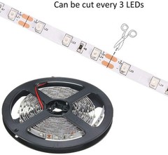 2x 16.4FT LED UV Strip Light 12V Ultraviolet Flexible 600LEDs Purple Lighting