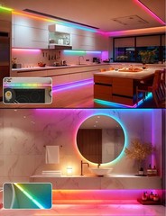 RGBIC LED Strip COB Outdoor 80ft Waterproof App Control