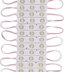 200PCS LED Module 12V DC 6500K White 1W Waterproof Decorative for Letter Signs