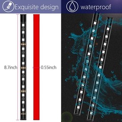 Universal Car LED Strip Light, USB Port Auto Interior Decorative USB, Red
