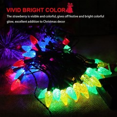 Best Solar Powered Christmas Lights for Outside Outdoor Xmas with 100 Count C6