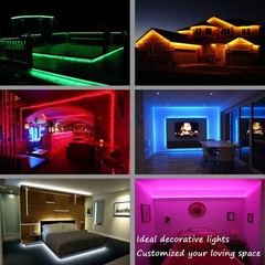 Art Deco 16.4ft LED Rope Light – Waterproof, Flexible, 8 Color Modes for Events