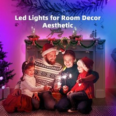 100ft Kids Bluetooth LED Strip Lights, Music Sync LED Light Strip RGB Color C…