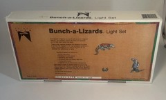 VTG 10pc Primal Lite Bunch A Lizards String Light Plastic 4″ Lizards NIB, 1986
