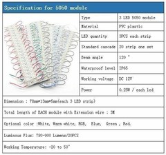 20~2000pcs Waterproof 5050 LED Module Light Store Front window Sign Lamp DC 12V